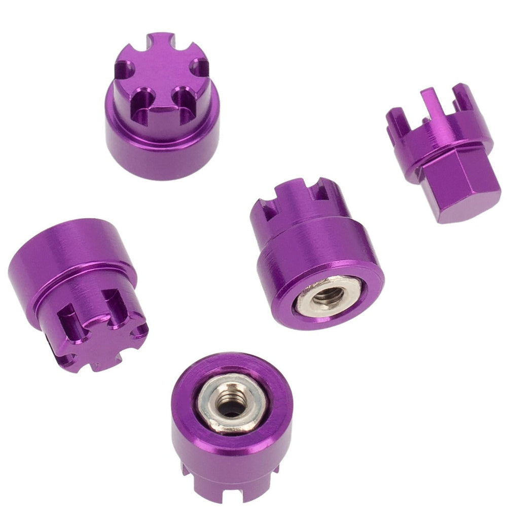 Powerhobby Aluminum M2 Wheel Nuts Cap 1/24 Axial SCX24 C10 Purple