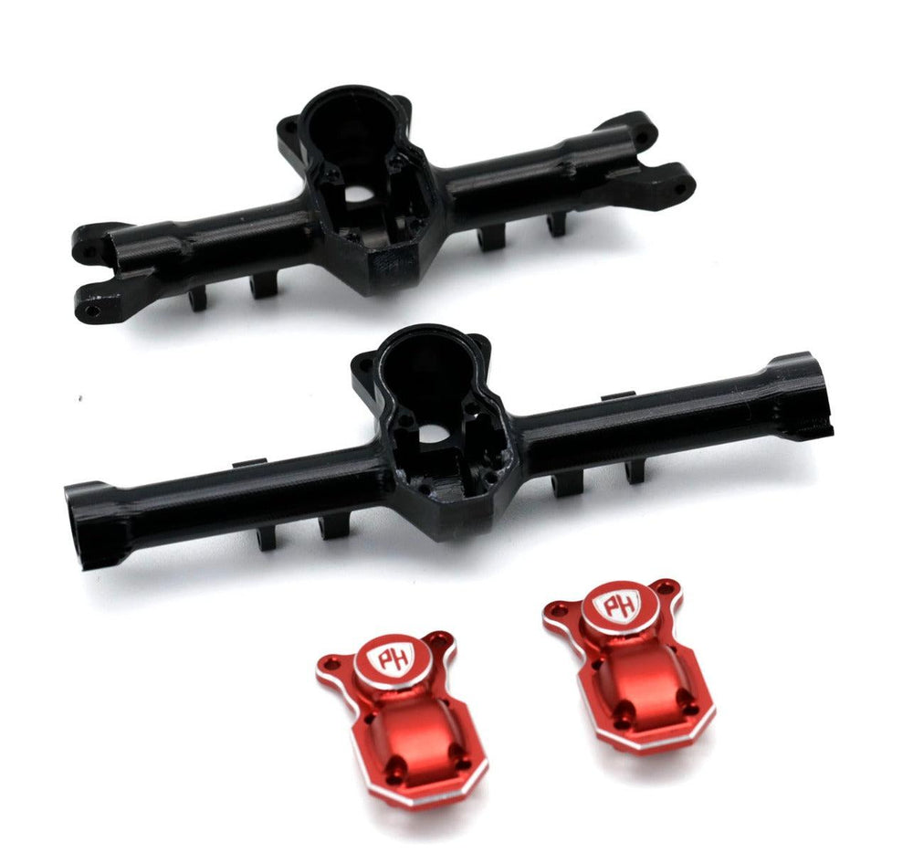 Powerhobby Axial SCX24 Jeep C10 Bronco Aluminum Front Rear Axle Housing Black