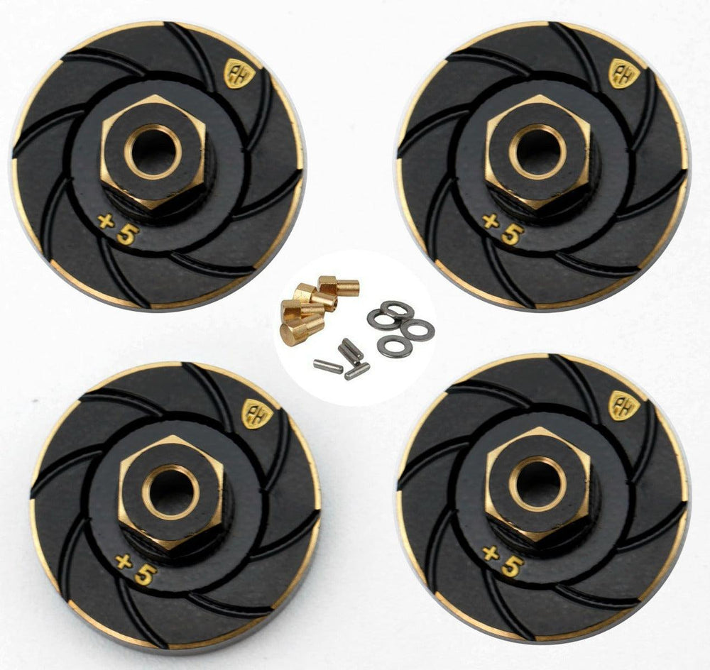 Powerhobby Axial SCX24 Brass Counterweight Wheel Hub Weights Adapter