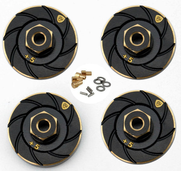 Powerhobby Axial SCX24 Brass Counterweight Wheel Hub Weights Adapter