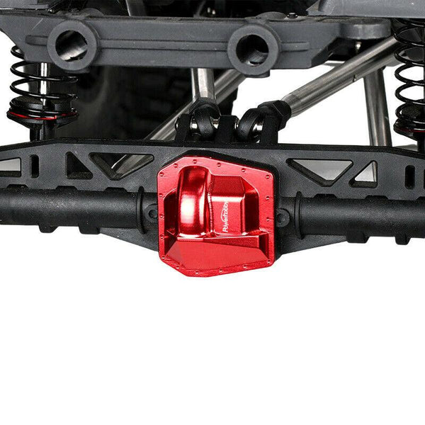 Powerhobby Axial SCX6 Front Rear Aluminum Differential Diff Cover - Red