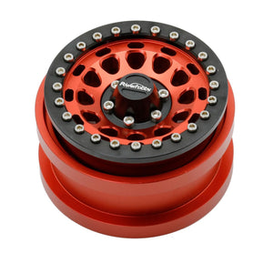 Powerhobby Axial SCX6 2.9” Aluminum Beadlock Wheels Rims Red (4)