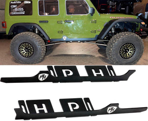 Powerhobby Stainless Steel Rock Slider for Axial SCX6 Jeep JLU Wrangler