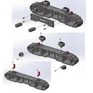 Powerhobby Axial SCX6 Jeep CNC Aluminum Front & Rear Bumpers with Lights