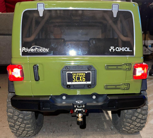 Powerhobby Axial SCX6 Jeep CNC Aluminum Front & Rear Bumpers with Lights