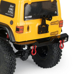 Powerhobby SCX24 Bronco Deadbolt Jeep Aluminum Front Rear Bumper w/ Shackle
