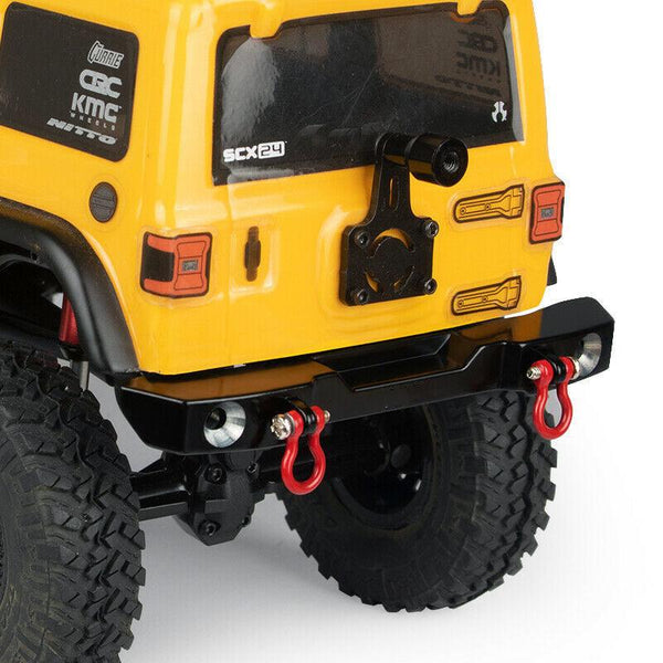 Powerhobby SCX24 Bronco Deadbolt Jeep Aluminum Front Rear Bumper w/ Shackle