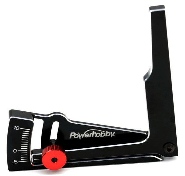 Powerhobby Aluminum Camber Gauge 85mm RC On Road Car Black