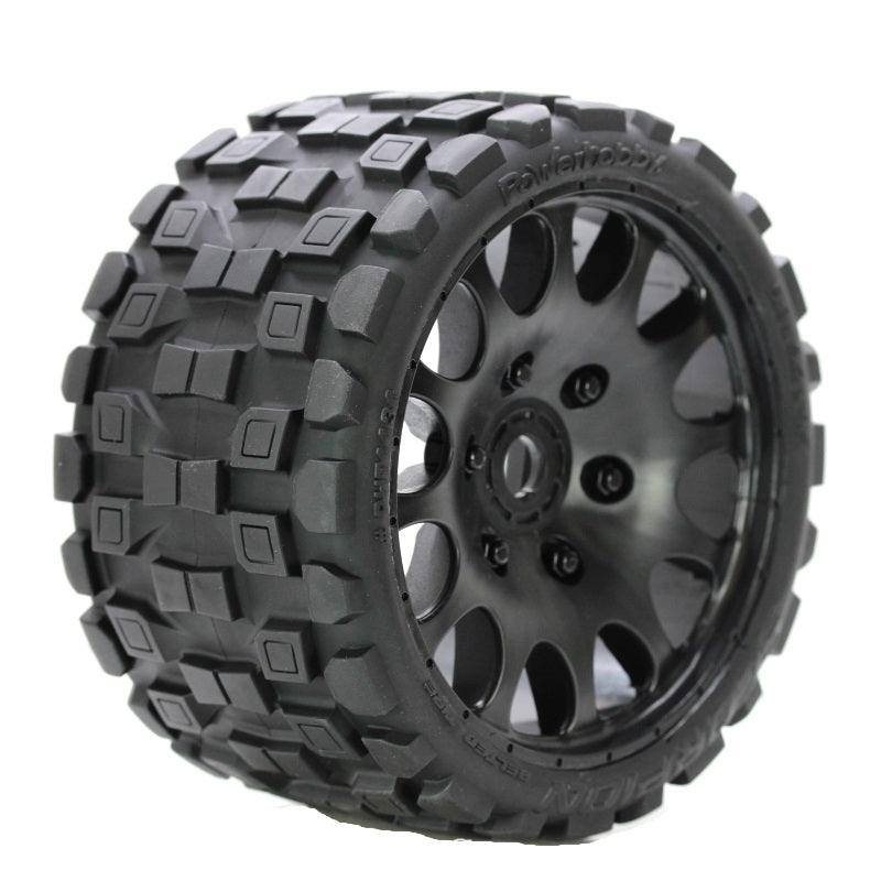 Powerhobby Scorpion Belted Monster Truck Tires / Wheels w 17mm Hex (2) Sport
