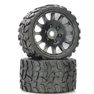 Powerhobby Raptor Belted Monster Truck Tires / Wheels w 17mm Hex (2) Sport
