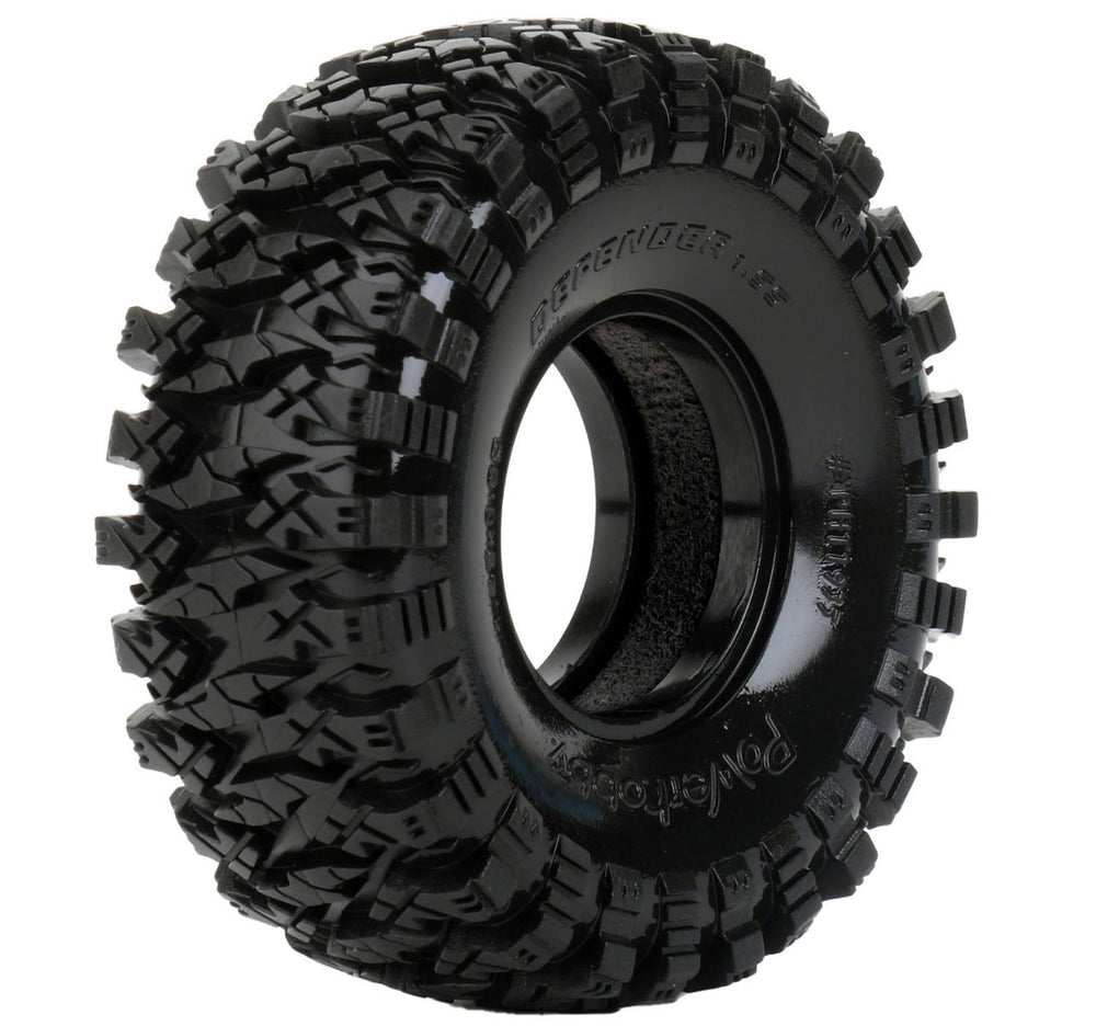 Powerhobby Defender 1.55 Crawler Tires with Dual Stage Soft and Medium Foams