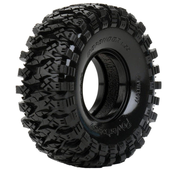 Powerhobby Defender 1.55 Crawler Tires with Dual Stage Soft and Medium Foams — 1.55 Tires