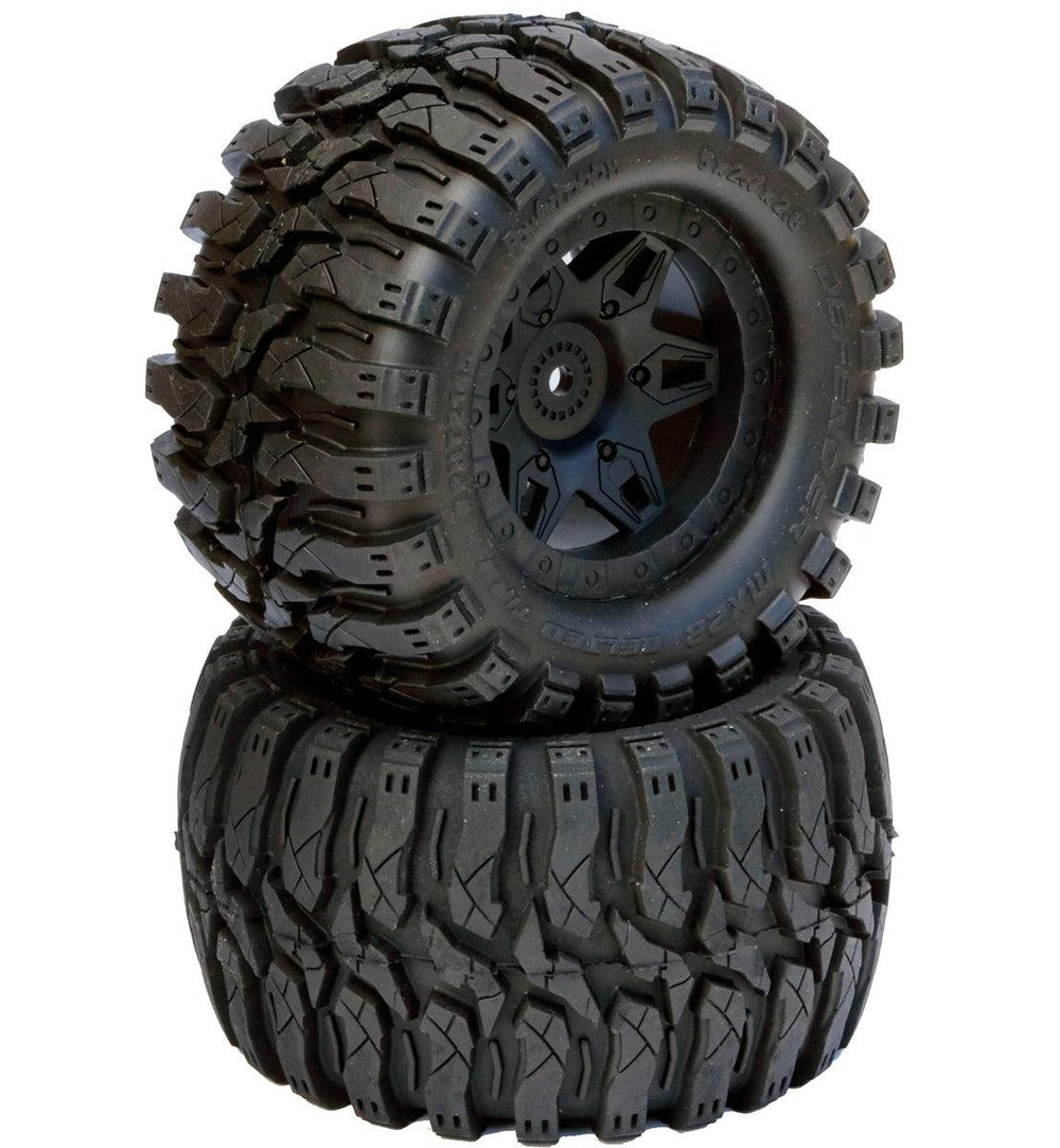 Powerhobby Defender 2.8 Belted All Terrain Tires 17MM 1/2" Offset 1/10 Truck