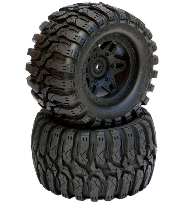 Powerhobby Defender 2.8 Belted All Terrain Tires 17MM 1/2" Offset 1/10 Truck