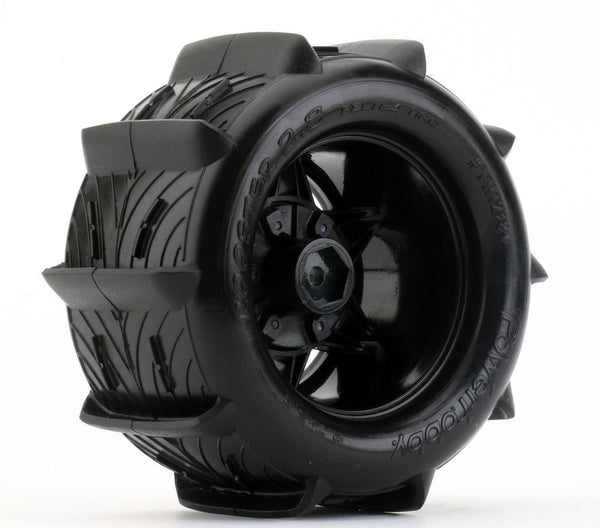 Powerhobby 1/10 Rooster 2.8 Belted Paddle Sand Snow Tires 12mm 14mm 17mm