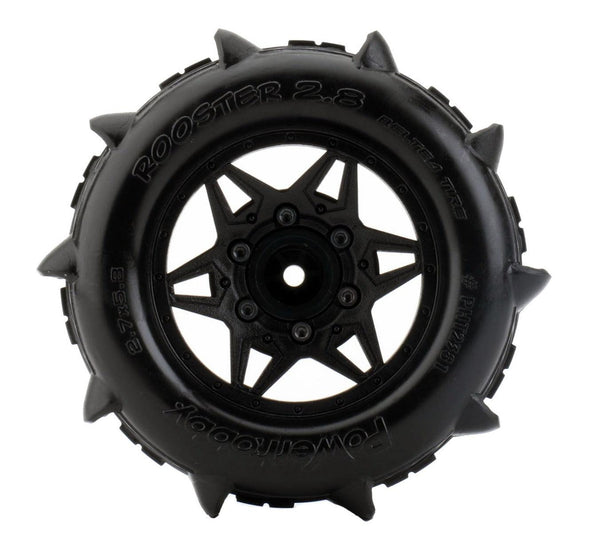 Powerhobby 1/10 Rooster 2.8 Belted Paddle Sand Snow Tires 12mm 14mm 17mm