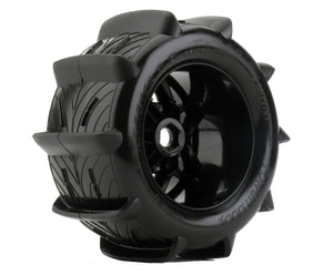 Powerhobby 1/8 Rooster 3.8 Belted Paddle Sand Snow Tires 17mm