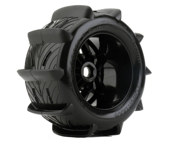 Powerhobby 1/8 Rooster 3.8 Belted Paddle Sand Snow Tires 17mm