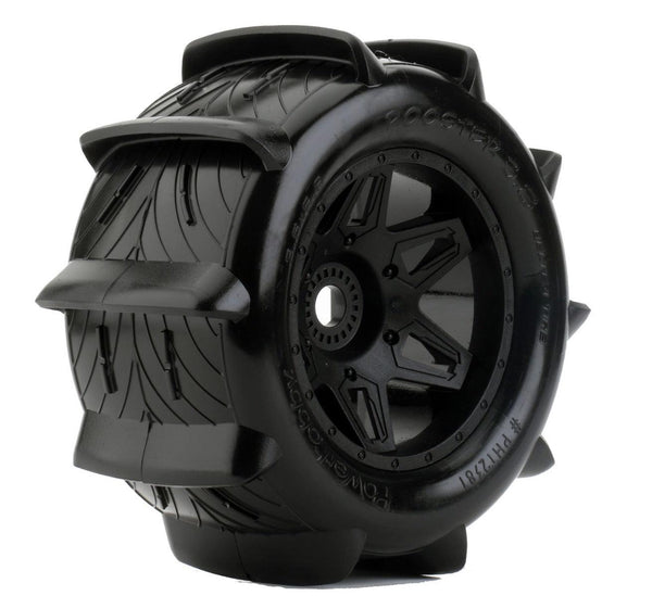 Powerhobby 1/8 Rooster 3.8 Belted Paddle Sand Snow Tires 17mm