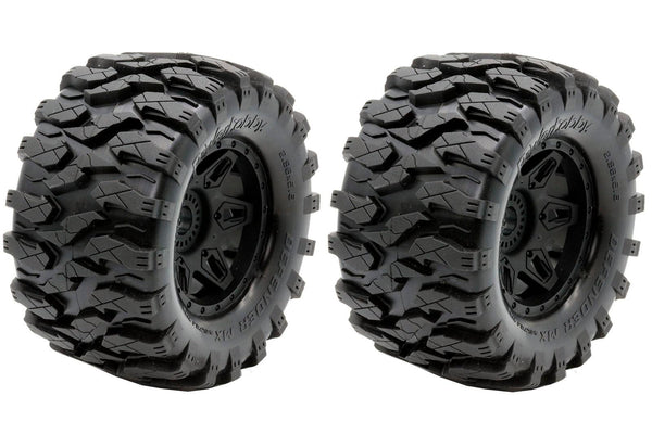 Powerhobby Defender MX Belted All Terrain Tires Mounted 17mm FOR Traxxas Maxx