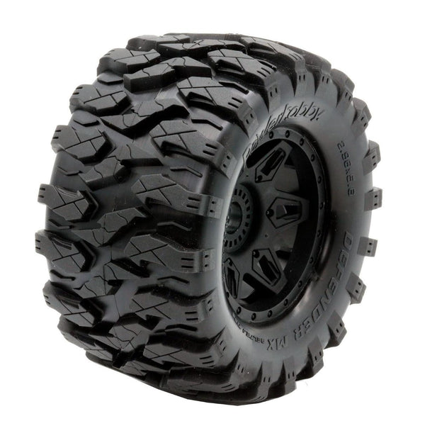 Powerhobby Defender MX Belted All Terrain Tires Mounted 17mm FOR Traxxas Maxx