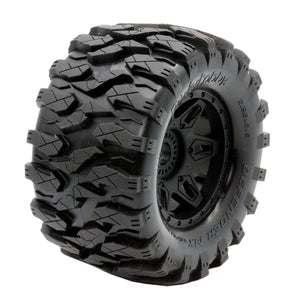 Powerhobby Defender MX Belted All Terrain Tires Mounted 17mm FOR Traxxas Maxx - Echo Six Hobbies