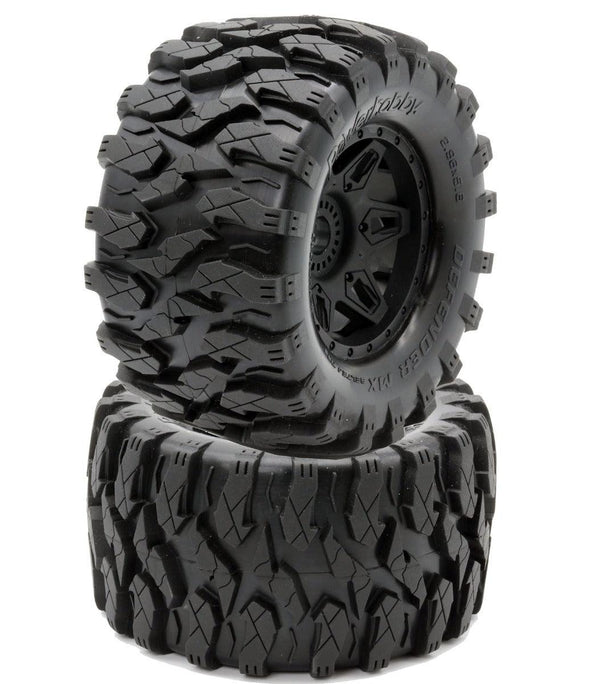 Powerhobby Defender MX Belted All Terrain Tires Mounted 17mm FOR Traxxas Maxx