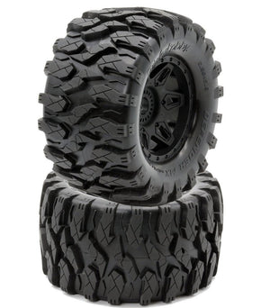 Powerhobby Defender MX Belted All Terrain Tires Mounted 17mm FOR Traxxas Maxx - Echo Six Hobbies