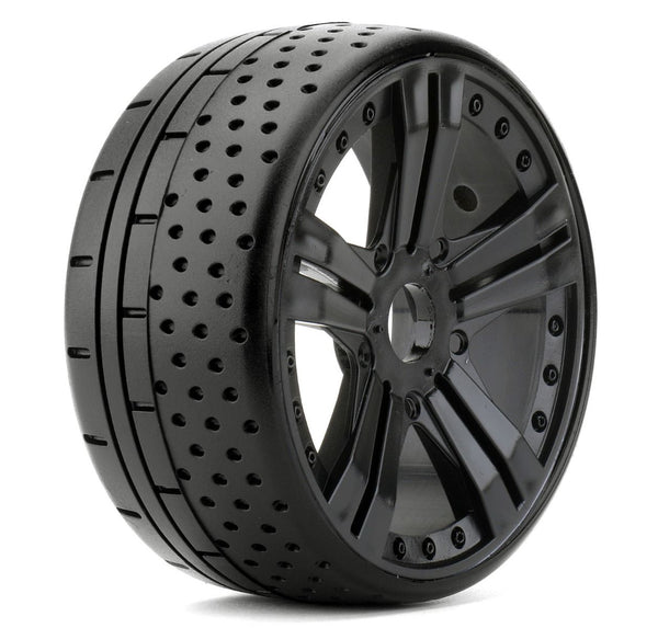 Powerhobby 1/8 GT Hot Dot Belted Mounted Tires 17mm Ultra Soft Compound
