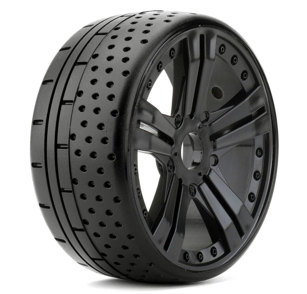 Powerhobby 1/8 GT Hot Dot Belted Mounted Tires 17mm Super Soft Compound