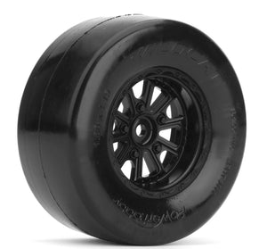Powerhobby 1/10 Mounted Wildcat BELTED Rear 2.2"/3.0" Drag Racing Tires ULTRA SOFT