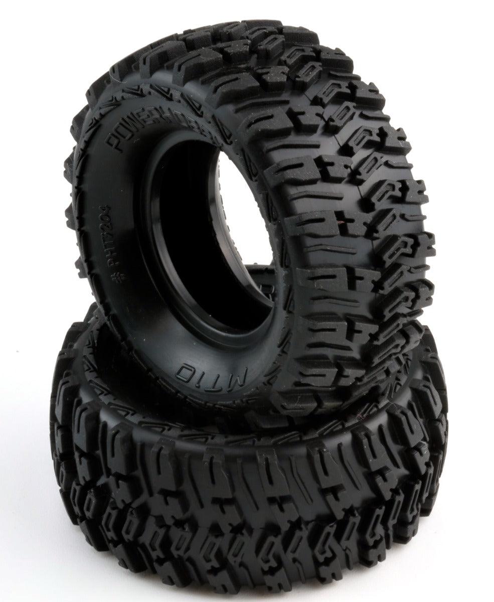 Powerhobby MT10 1.0” Micro Crawler Tires 1/24 Axial SCX24 C10 Jeep Betty