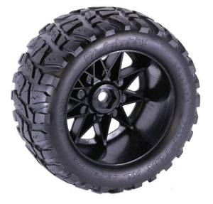 Powerhobby Raptor XL Belted Tires / Wheels (2) FOR Traxxas X-Maxx XRT