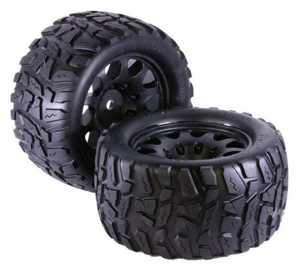 Powerhobby Raptor XL Belted Tires / Wheels (2) FOR Traxxas X-Maxx XRT
