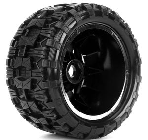 Powerhobby Raptor X Belted Pre-Mounted Tires FOR Traxxas X-Maxx XMaxx Chrome