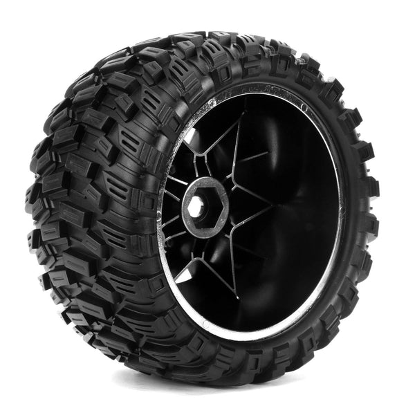 Powerhobby Armor X Belted Pre-Mounted Tires FOR Traxxas X-Maxx XMaxx Chrome