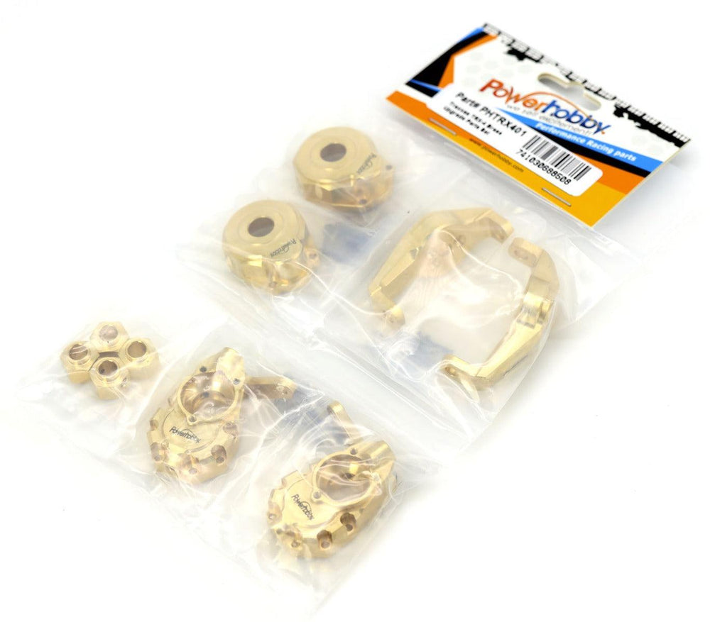 Powerhobby Brass UPGRADE PARTS Knuckles / Portal C Hubs Hexes FOR Traxxas TRX-4