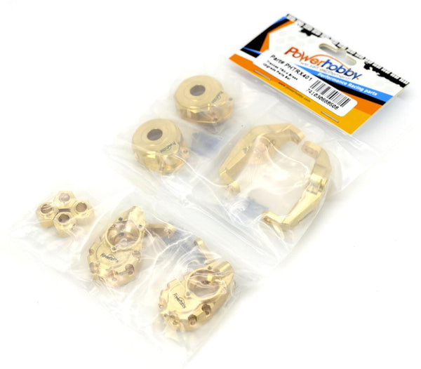 Powerhobby Brass UPGRADE PARTS Knuckles / Portal C Hubs Hexes FOR Traxxas TRX-4