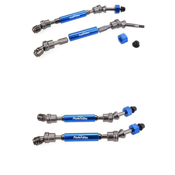 Powerhobby FOR Traxxas Slash 2WD Rear Steel Driveshaft / CVD HD Blue