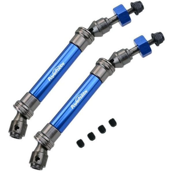 Powerhobby Rear Steel Driveshaft / CVD Blue FOR Traxxas Slash / Stampede 4x4