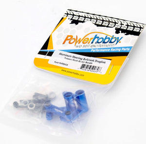 Powerhobby Aluminum Steering Bellcrank Draglink FOR Traxxas Slash Ruster Bandit BLUE