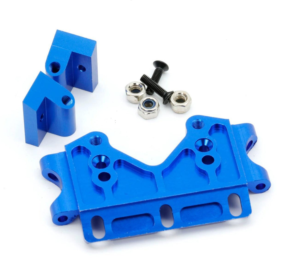 Powerhobby Aluminum Front Bulkhead FOR Traxxas Slash Rustler Bandit 2WD BLUE