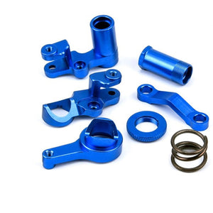 Powerhobby Aluminum Steering Bellcrank Set Blue FOR Traxxas Slash 4WD / 4X4