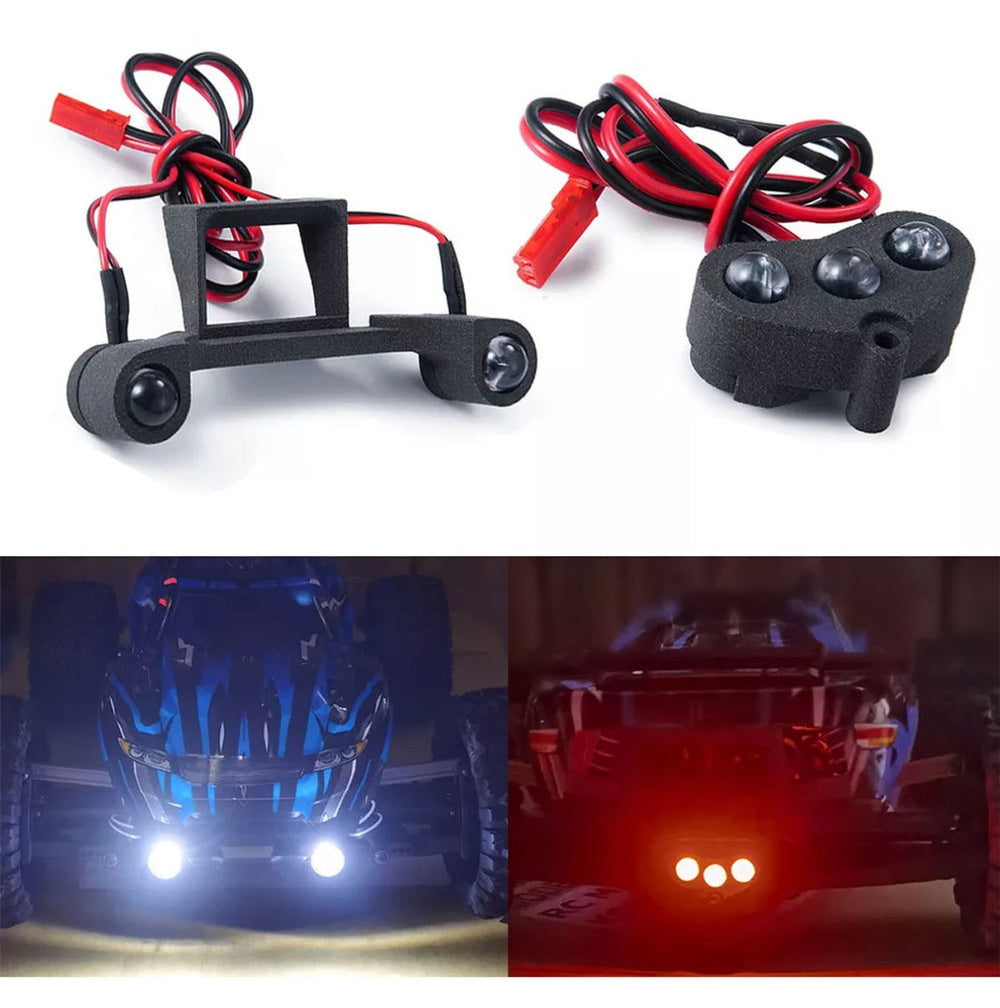 Powerhobby Front & Rear LED Light SET Cobmo FOR Traxxas Rustler 4X4