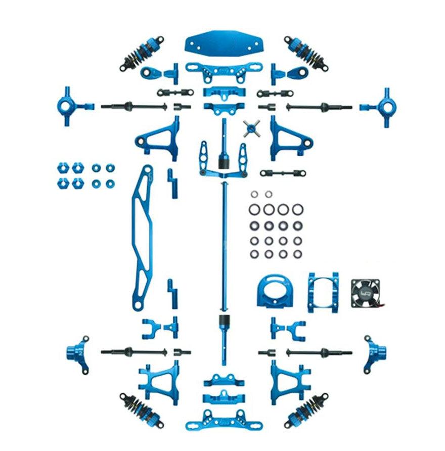 Powerhobby Tamiya TT-02 Aluminum Upgrade Kit TT02 -Blue