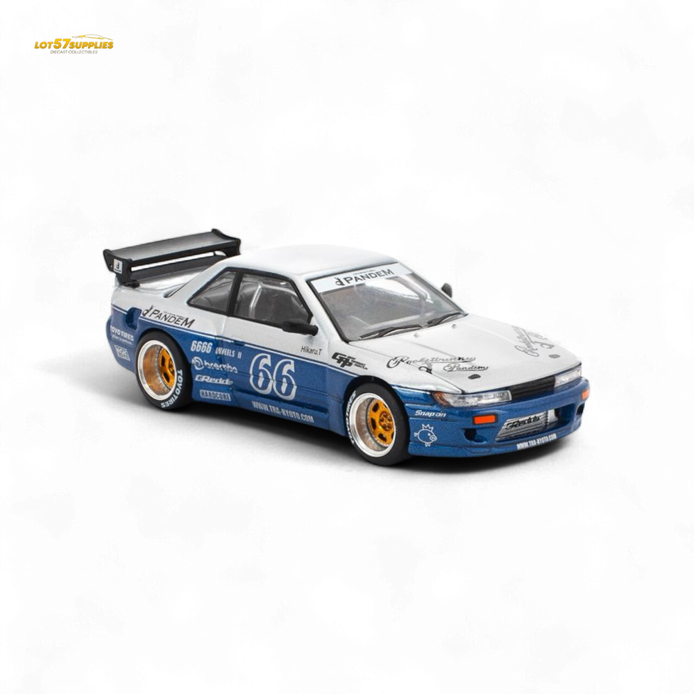 (Pre-Order) PopRace Pandem Silvia S13 Moontech Blue 1:64