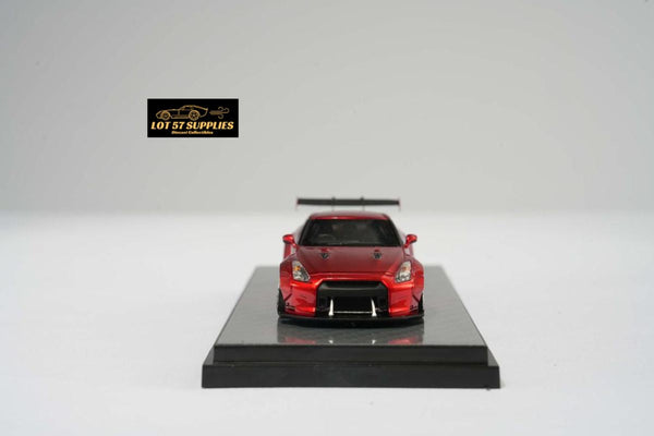 Error404 LB-Works Nissan Skyline GT-R R35 Fighter Grey / Candy Red Limited to 299 Pcs Each 1:64