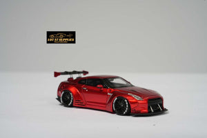 Error404 LB-Works Nissan Skyline GT-R R35 Fighter Grey / Candy Red Limited to 299 Pcs Each 1:64