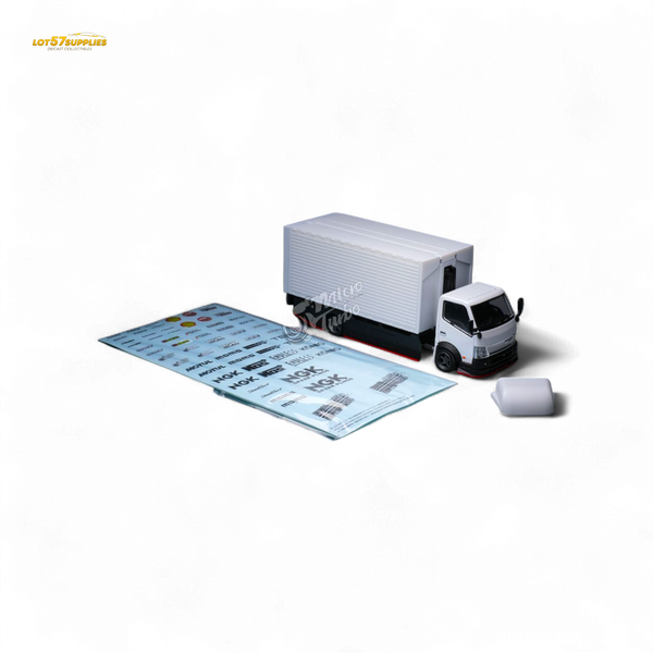 MicroTurbo HINO 300 Custom Wing Truck Limited to 1,000 Pcs & Stickers Included 1:64