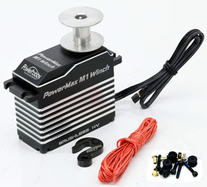Powerhobby POWERMAX M1WINCH 1/5 High Torque Speed Axial SCX6 Front Bumper Mount